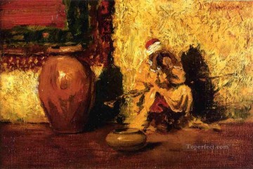 William Merritt Chase Painting - Seated Figure William Merritt Chase